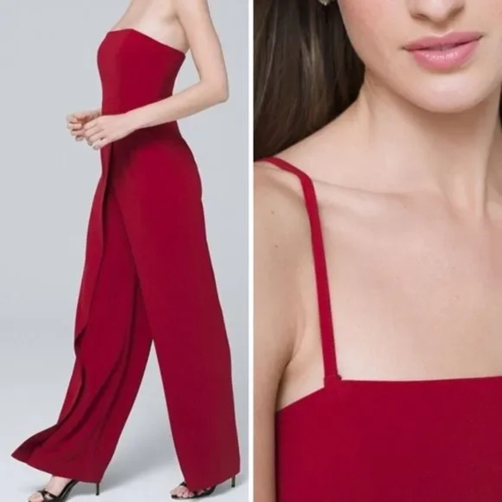 NWT ~ White House Black Market Convertible Split Leg Jumpsuit ~ Size 0 - Picture 3 of 7